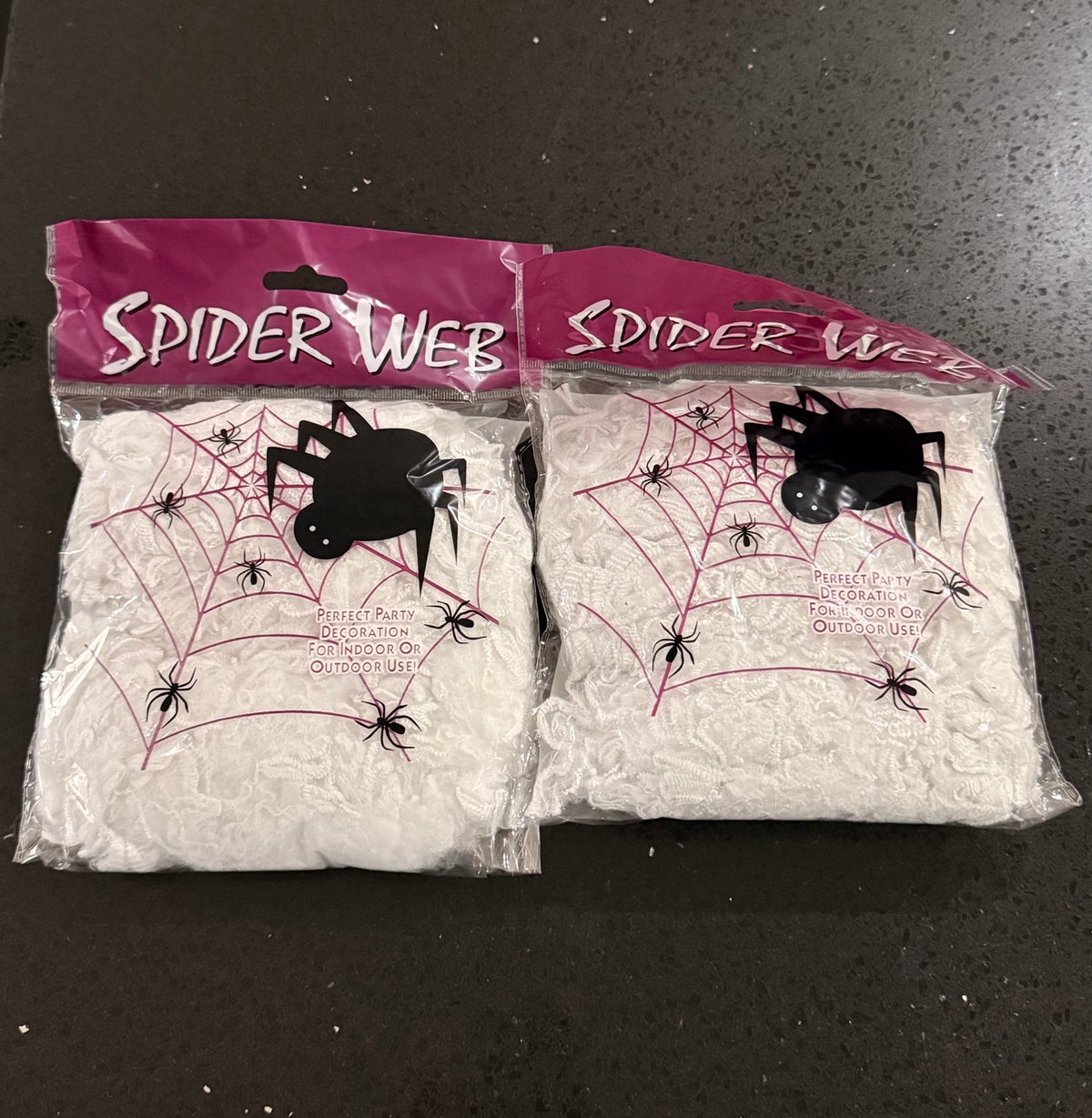 2 Pack Large Halloween Spider Web Decoration