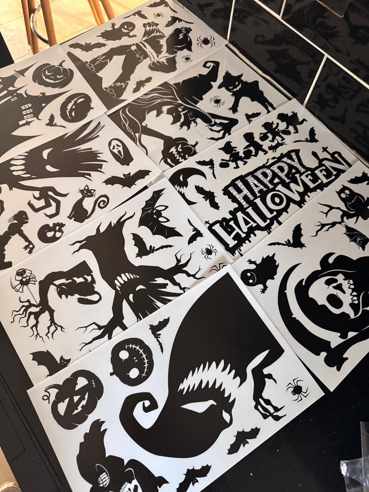 Halloween Window Stickers – Pack of 9