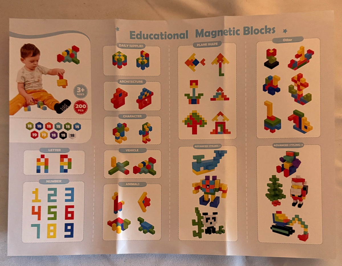 Block World 200 Piece Building Block Set – Ages 3+