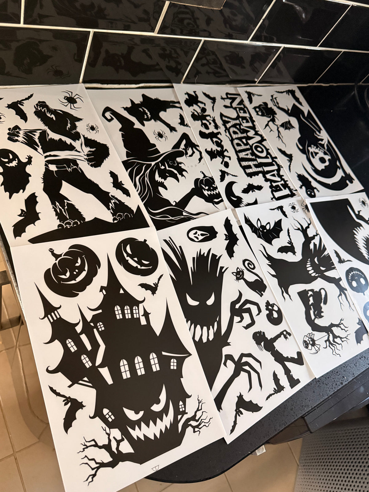 Halloween Window Stickers – Pack of 9