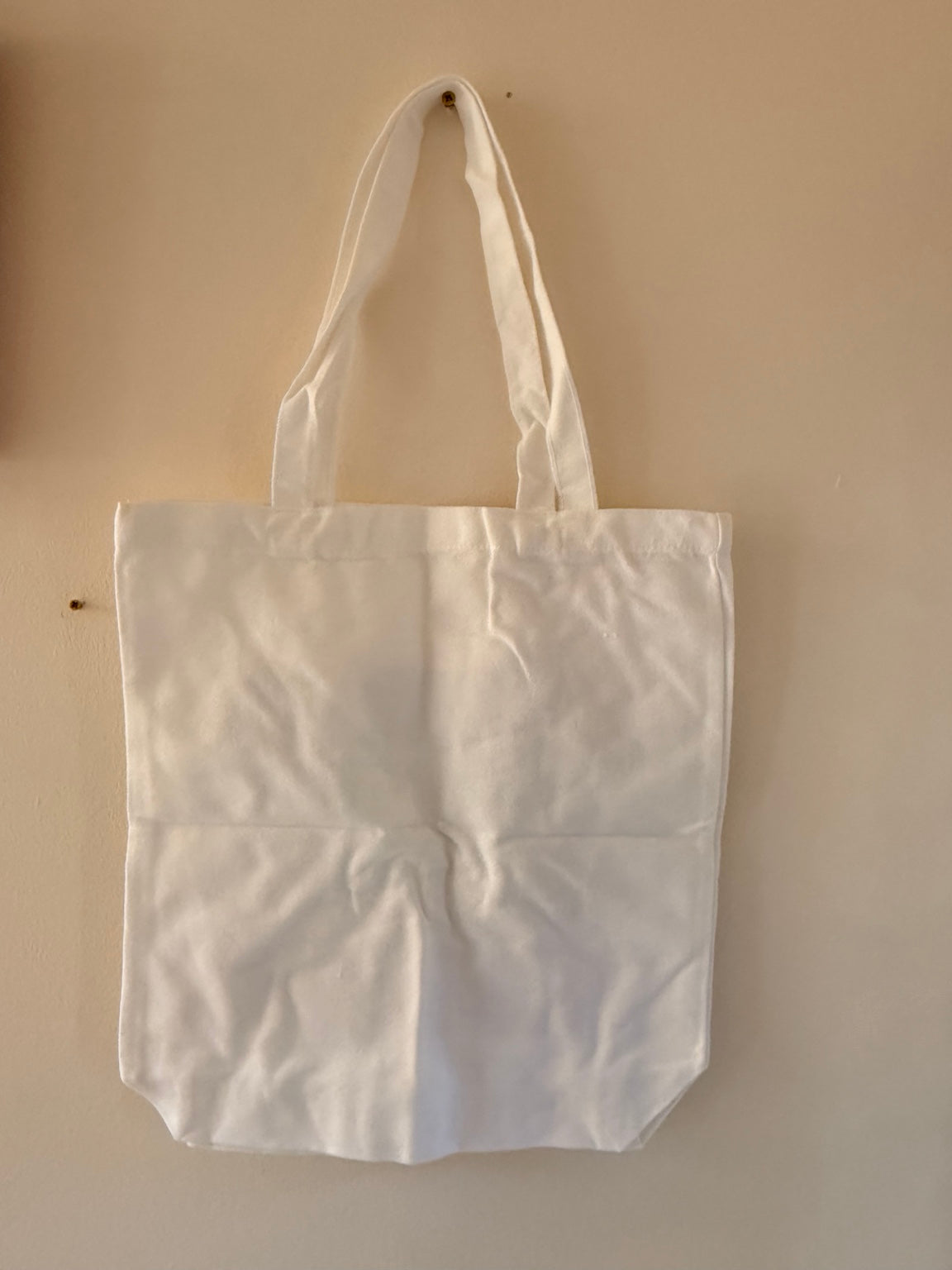 Delightful ghost Halloween tote bag back