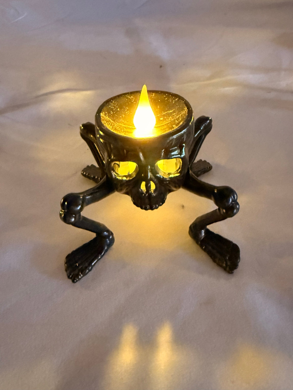 Halloween light up skull decoration