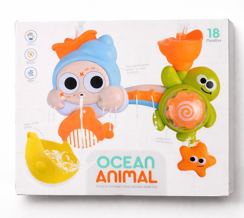 Ocean Animal bath toy set box for ages 18 months and over